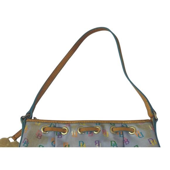 Vintage Y2K DOONEY & BOURKE Rainbow Monogram Logo Mini Purse Shoulder Bag - Picture 8 of 12
